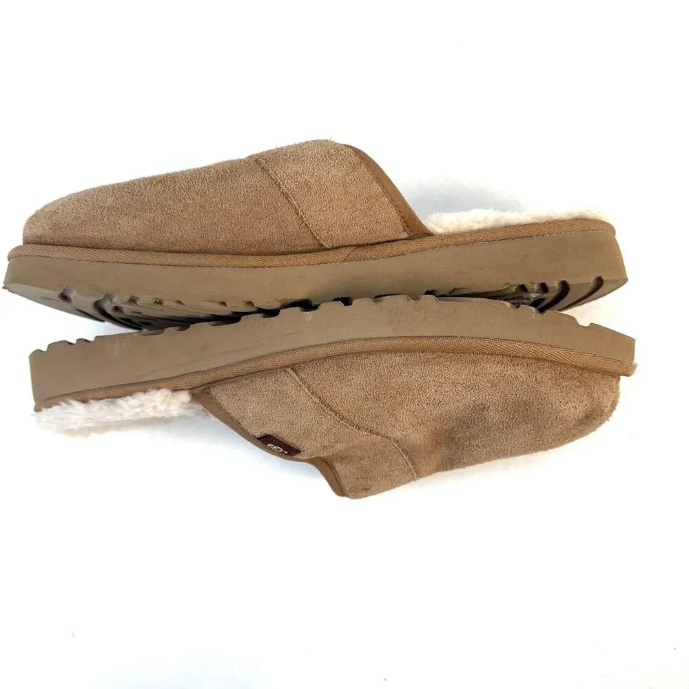 UGG Leisure Outdoor Slide Mens Size 8 Slip-On Casual Slipper Shoes Brown